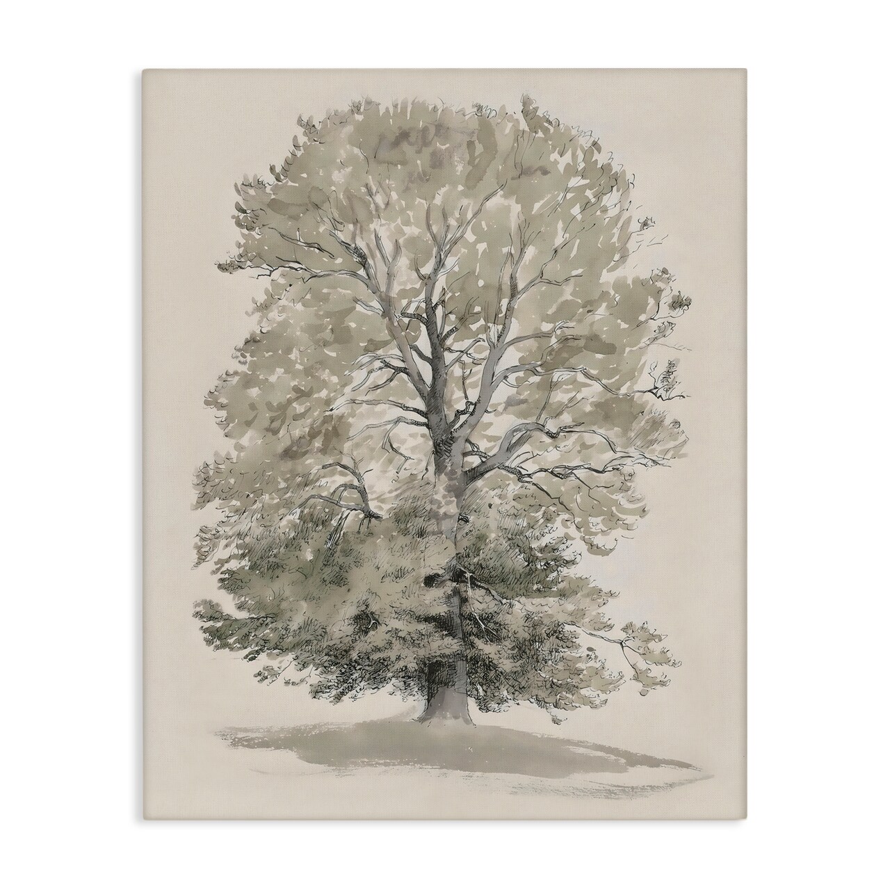 Stupell Industries Vintage Farmhouse Tall Tree Canvas, design by Riley B